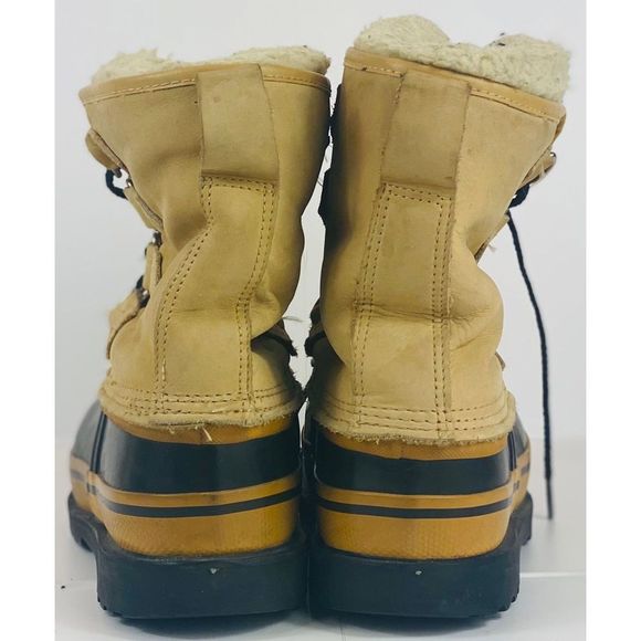 Sorel Caribou II Tan Leather Waterproof Lace Up Winter Boots Women’s 6 - Picture 5 of 5
